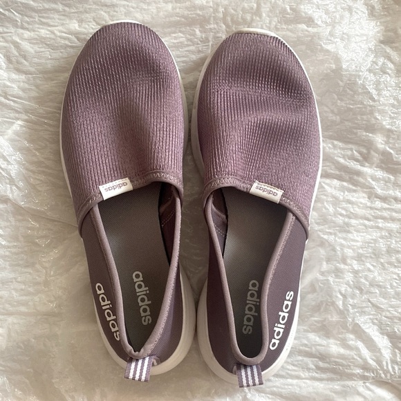 Adidas women’s slip on purple sneakers. - Picture 1 of 5